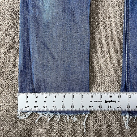 J Crew Full‎ Length Demi Boot Crop Jeans Women's Size 29 Boho Western Cowgirl - Picture 8 of 8